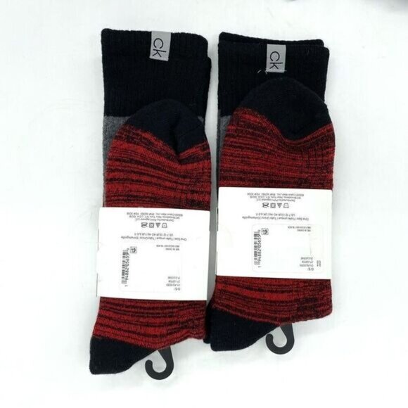 Calvin Klein Men’s Full Cushion Boot Crew Socks New Lot Of 2 - Picture 4 of 4